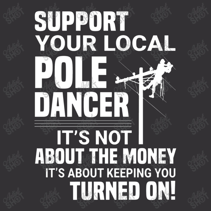 Support Your Pole Dancer Lineman Electrician Utility Vintage Short by makhluktuhanpalingseksi | Artistshot