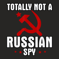 Totally Not A Russian Spy Red Hammer And Sickle Funny Gift T Shirt Ladies Fitted T-shirt | Artistshot