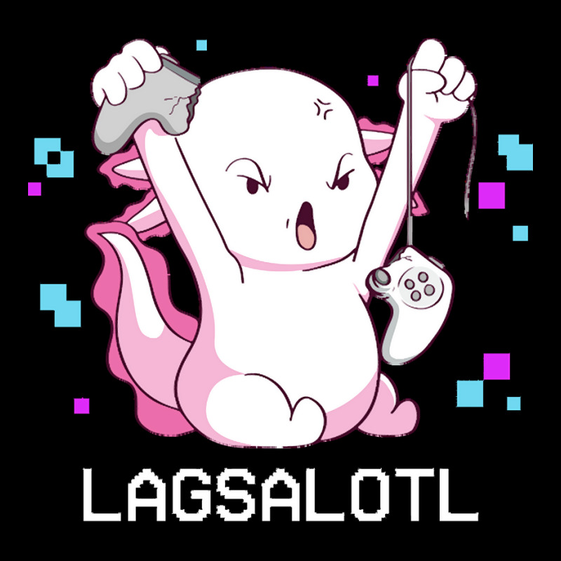Gamer T  Shirt Axolotl Gamer Lag Funny Video Gaming Game Lagsalotl Gif V-neck Tee | Artistshot