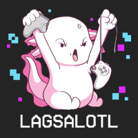 Gamer T  Shirt Axolotl Gamer Lag Funny Video Gaming Game Lagsalotl Gif 3/4 Sleeve Shirt | Artistshot