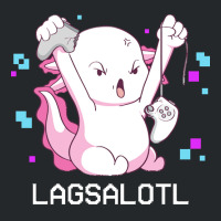 Gamer T  Shirt Axolotl Gamer Lag Funny Video Gaming Game Lagsalotl Gif Crewneck Sweatshirt | Artistshot