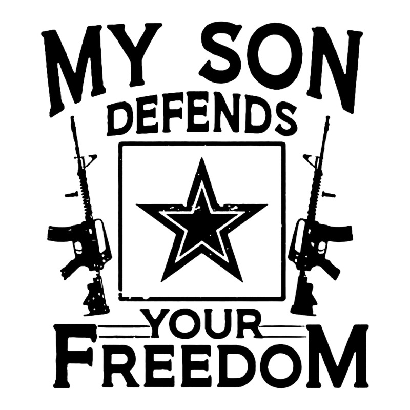 My Son Defends Your Freedom Army Mom Women's V-Neck T-Shirt by liqualyfu | Artistshot