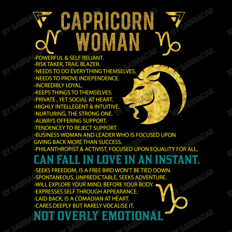 Capricorn Woman V-Neck Tee by SabriAcar | Artistshot