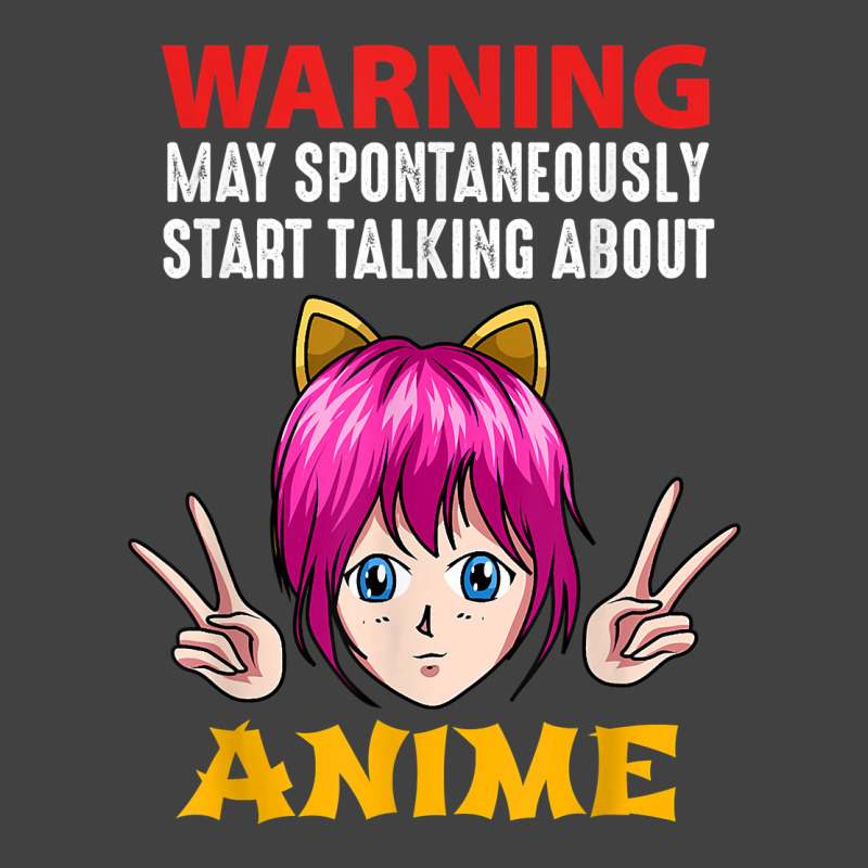 Warning May Spontaneously Start Talking About Anime Manga T Shirt Vintage T-shirt | Artistshot