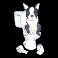 Boston Terrier Toilet Painting Wall T  Shirt Boston Terrier Toilet Pai Long Sleeve Shirts | Artistshot