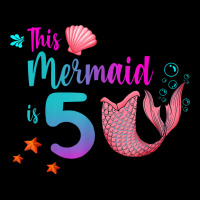 Mermaid 5th Birthday Squad Girl Tail 5 Yo Swim Funny Gift T Shirt Men's 3/4 Sleeve Pajama Set | Artistshot