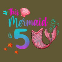 Mermaid 5th Birthday Squad Girl Tail 5 Yo Swim Funny Gift T Shirt Vintage Short | Artistshot