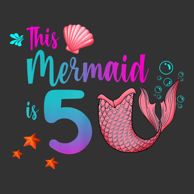 Mermaid 5th Birthday Squad Girl Tail 5 Yo Swim Funny Gift T Shirt Baby Bodysuit | Artistshot