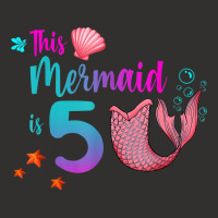 Mermaid 5th Birthday Squad Girl Tail 5 Yo Swim Funny Gift T Shirt Champion Hoodie | Artistshot