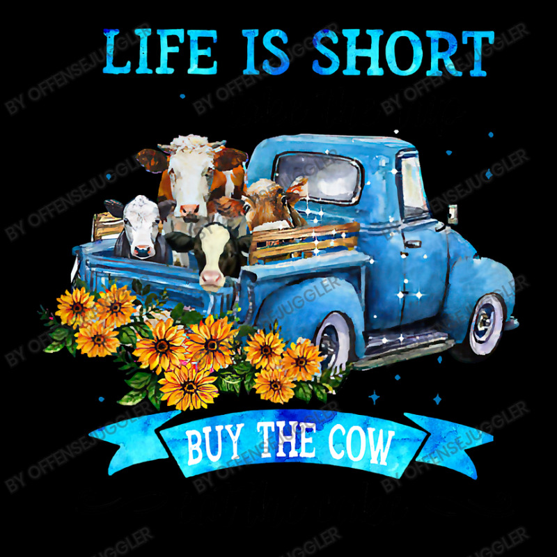 Cow Mooey Life Is Short Take The Trip Buy The Cow Eat The Cake 99 Cows Adjustable Cap | Artistshot