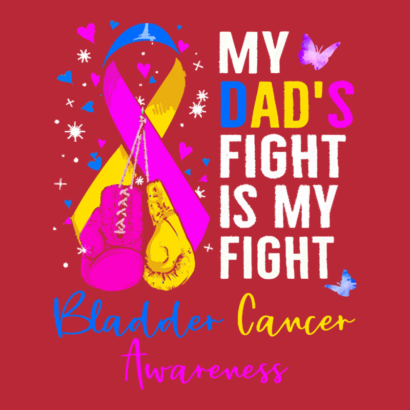 My Dads Fight Is My Fight Bladder T  Shirt My Dad's Fight Is My Fight Women's V-Neck T-Shirt by frederiquerohan439 | Artistshot