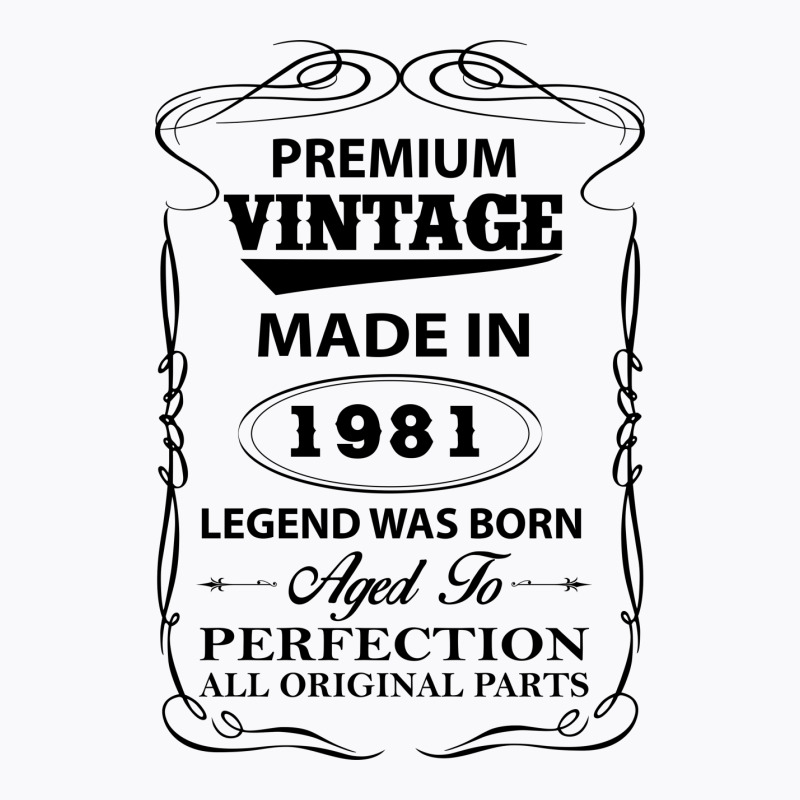 Vintage Legend Was Born 1981 T-shirt | Artistshot