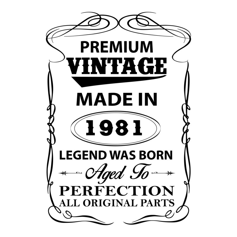 Vintage Legend Was Born 1981 V-neck Tee | Artistshot