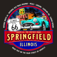 Historic Route 66 Springfield Illinois Main Street America T Shirt Tank Top | Artistshot