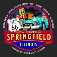 Historic Route 66 Springfield Illinois Main Street America T Shirt Men's T-shirt Pajama Set | Artistshot