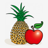 Pineapple And Apple Scorecard Crop Tee | Artistshot