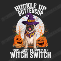 Pug Lover Dog Buckle Up Buttercup You Just Flipped My Witch Switch 310 Men's T-shirt Pajama Set | Artistshot