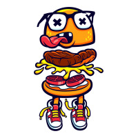 Burger Bits V-neck Tee | Artistshot