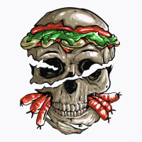Burger Skull T-shirt | Artistshot