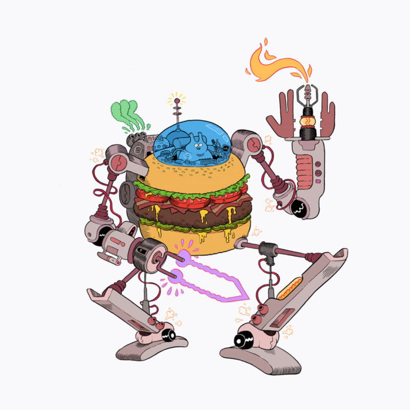 Burgerobot T-shirt | Artistshot