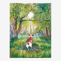 Corgi T  Shirt Corgi   Sun Catcher With Heart Shaped Tail T  Shirt 15 Oz Coffee Mug | Artistshot