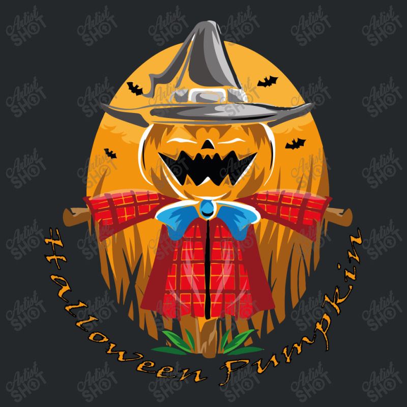 Halloween Wooden Pumpkin Crewneck Sweatshirt | Artistshot