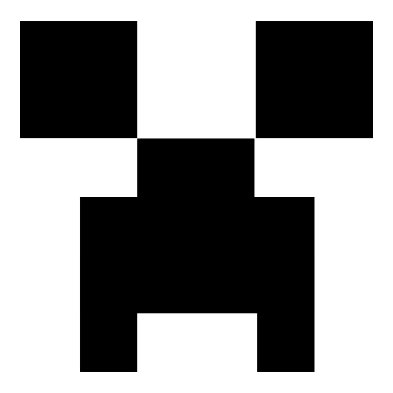 Minecraft's Two-Faced Creeper: Free PNG Sticker