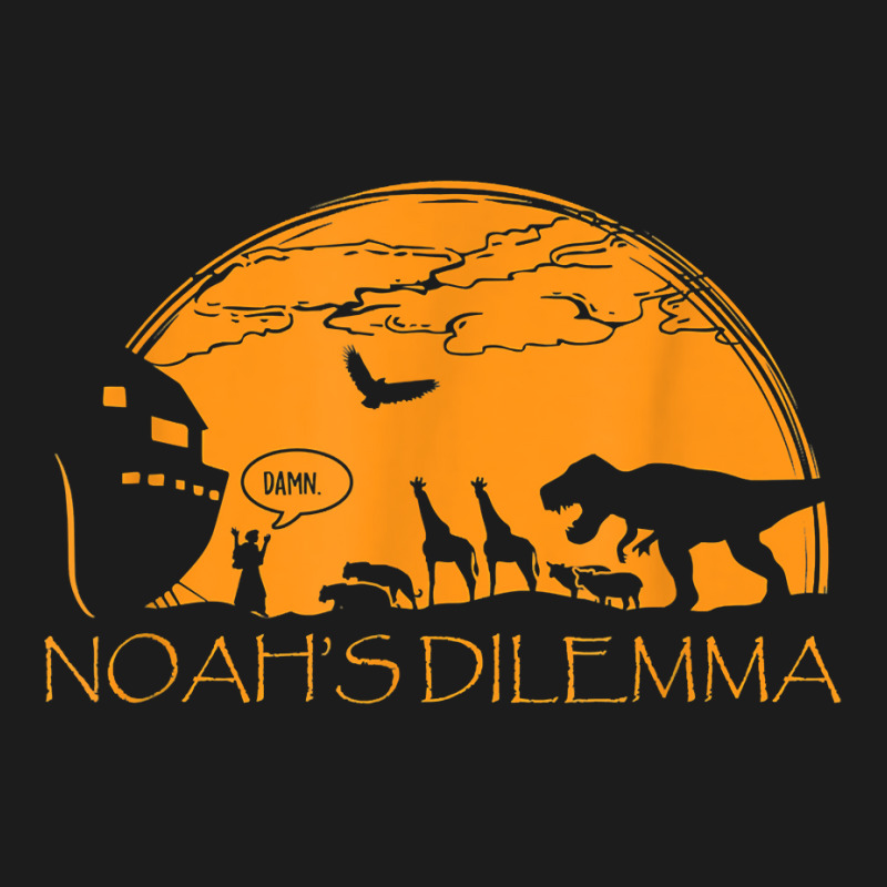 Christian Gift Funny Noah's Dilemma Dinosaur T Rex T Shirt Hoodie & Jogger set by Sand King | Artistshot