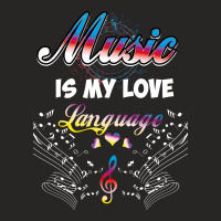 Music Is My Love Language Ladies Fitted T-shirt | Artistshot