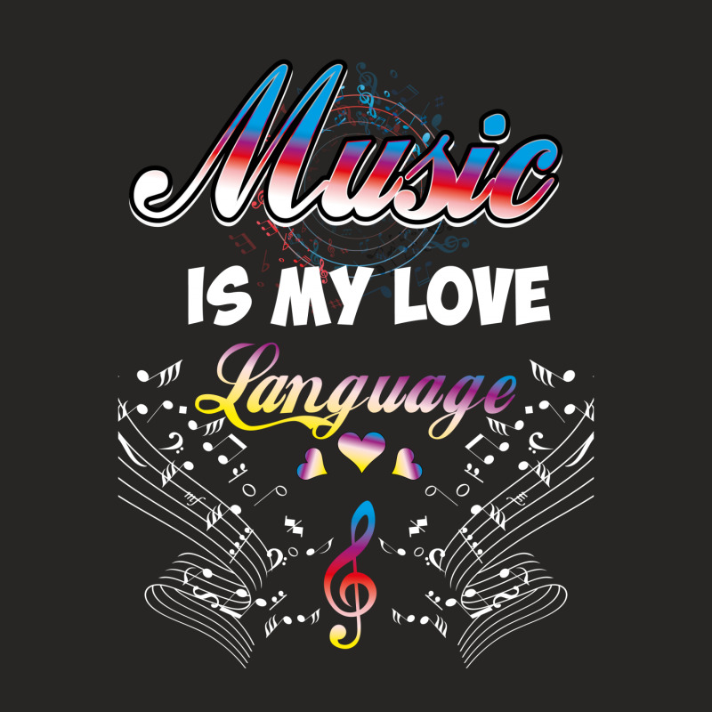 Music Is My Love Language Ladies Fitted T-Shirt by rardesign | Artistshot