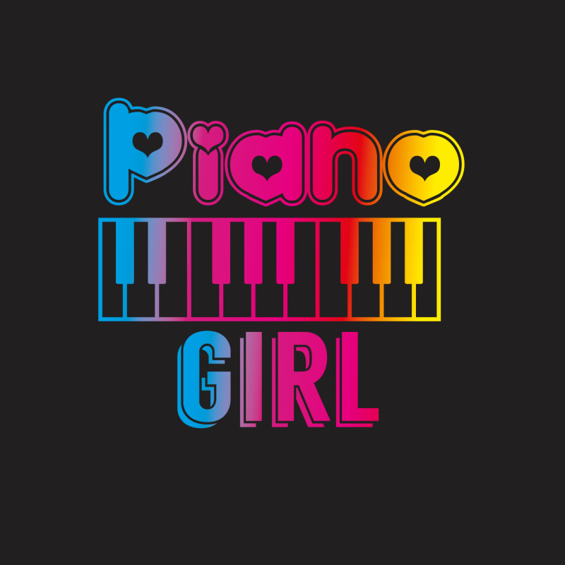 Piano Girl T-Shirt by rardesign | Artistshot