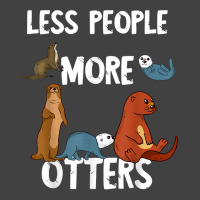 Less People More Otters Sea Otter Marine Mammal Lover T Shirt Vintage T-shirt | Artistshot