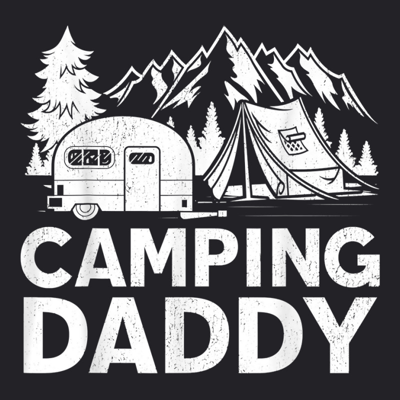 Mens Camping Daddy Funny Outdoors Mountain Camping Father's Day T Shir Youth Tee by belenfinl | Artistshot