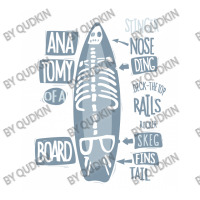 Funny Anatomy Of A Surfboard Stainless Steel Water Bottle | Artistshot