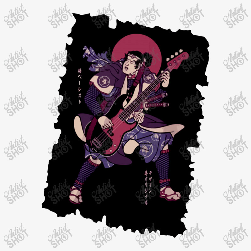 Samurai Bassist Ladies Fitted T-Shirt by jambudemak | Artistshot