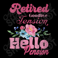 Womens Goodbye Tension Hello Pension Retirement Decorations Designs V-neck Tee | Artistshot