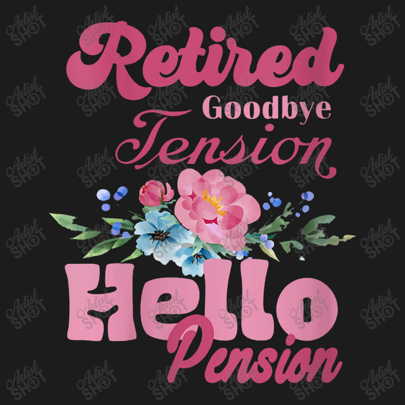 Womens Goodbye Tension Hello Pension Retirement Decorations Designs Hoodie & Jogger Set | Artistshot