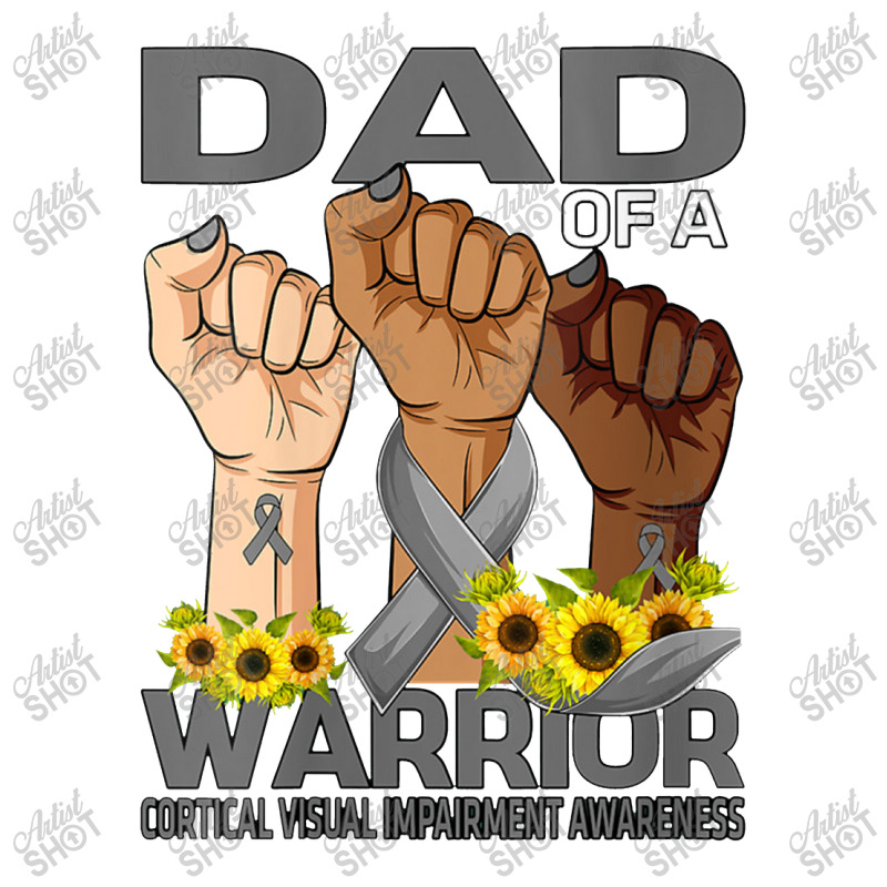 Womens Hand Dad Of A Warrior Cortical Visual Impairment Men's T-shirt Pajama Set | Artistshot