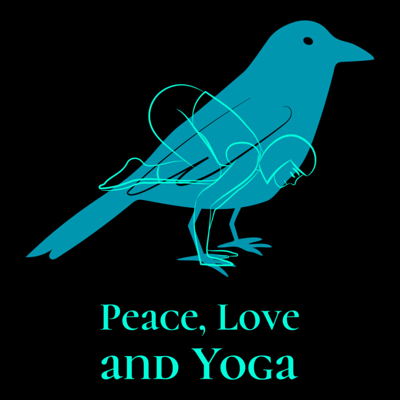 Peace Love And Yoga Cropped Hoodie by Perfect Designers | Artistshot