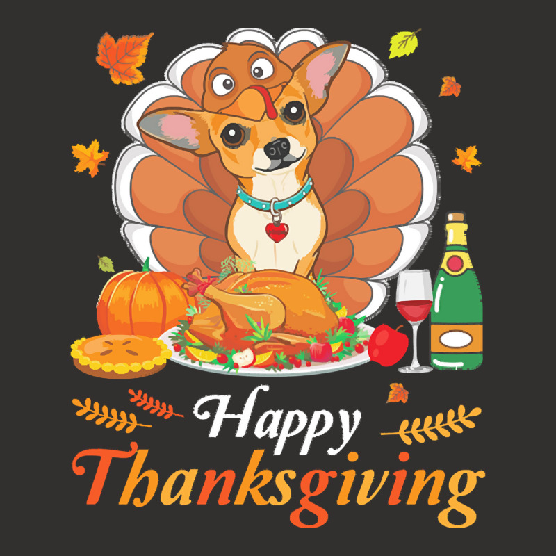 Chihuahua Happy Thanksgiving Christmas T  Shirt Chihuahua Turkey Costu Champion Hoodie | Artistshot