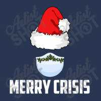 Merry Crisis Happy New Fear Lets Celebrate Quarantined Christmas Men Denim Jacket | Artistshot