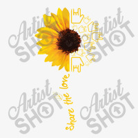 Sign Language Asl American Sunflower Share The Love Ladies Fitted T-shirt | Artistshot