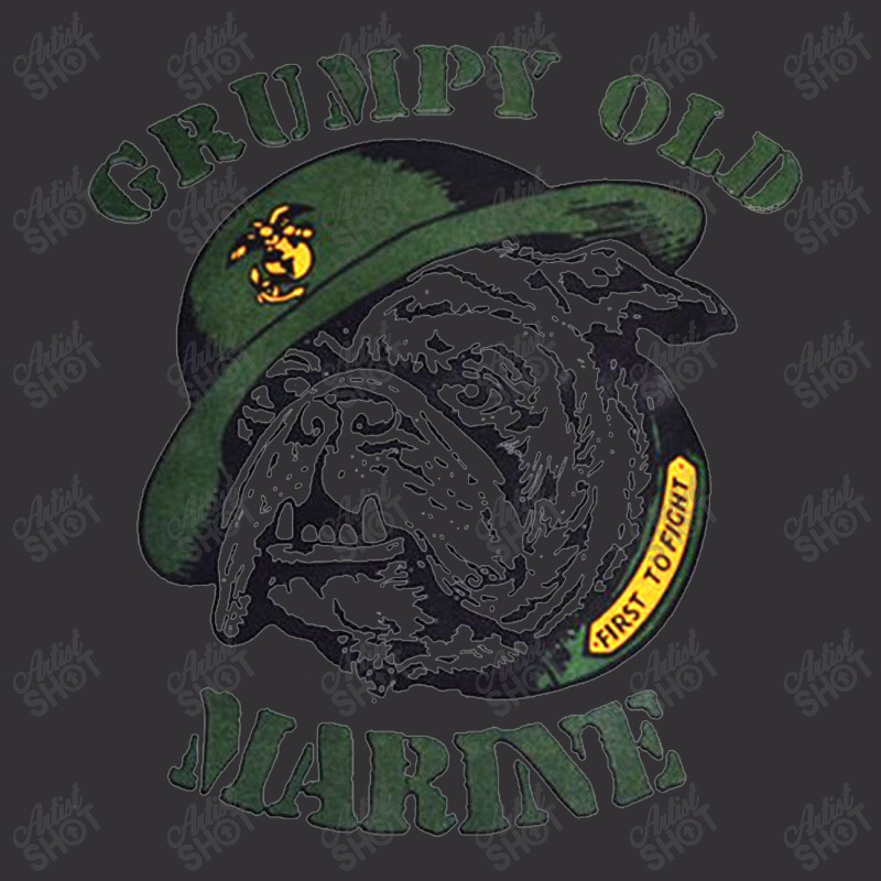 Grumpy Old Marine Vintage Hoodie by Bogaya | Artistshot