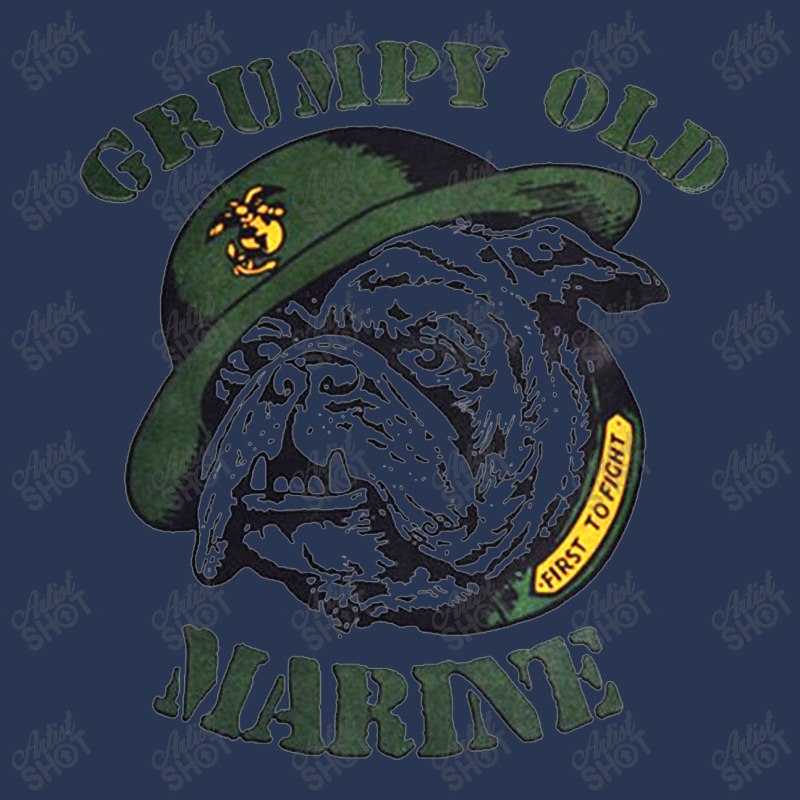 Grumpy Old Marine Men Denim Jacket by Bogaya | Artistshot