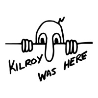 Meme Kilroy Was Here V-neck Tee | Artistshot