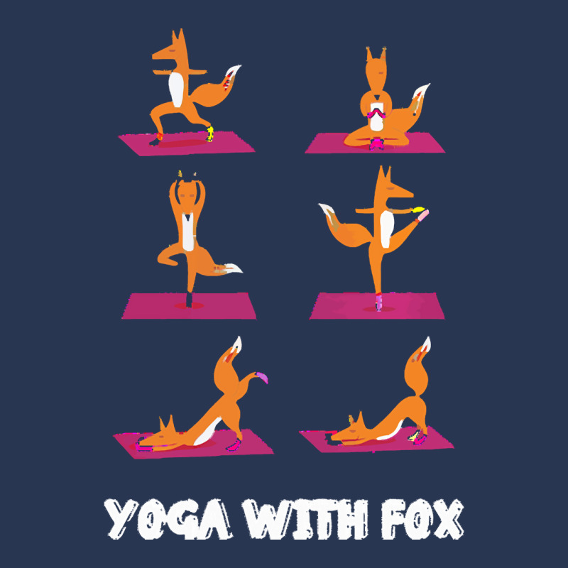 Fox Yoga T  Shirt Fox Yoga T  Shirt Ladies Denim Jacket by vivaciouslimb | Artistshot