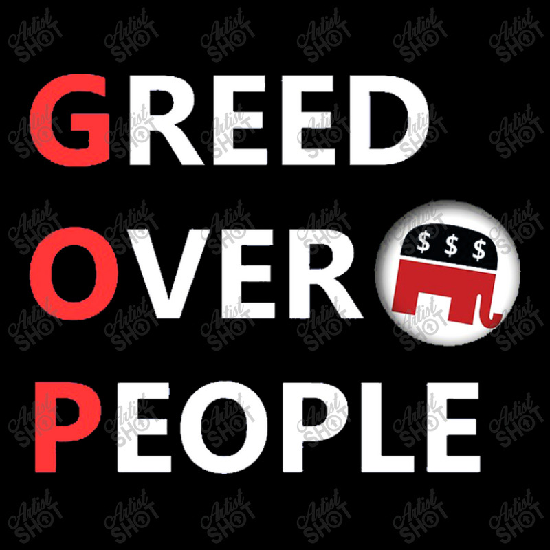 Greed Over People Fleece Short | Artistshot