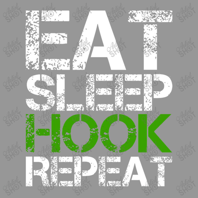 Eat Sleep Hook Repeat (thresh) Women's V-Neck T-Shirt by kurniawanm | Artistshot