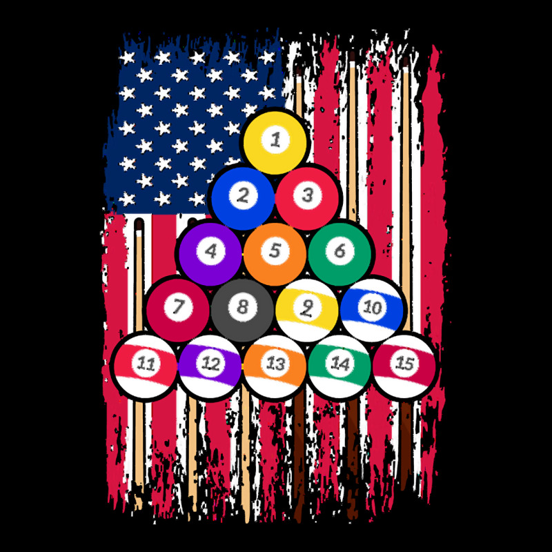 Billiard T  Shirt American Pool Player U S A Flag U S Snooker Billiard Youth Jogger | Artistshot