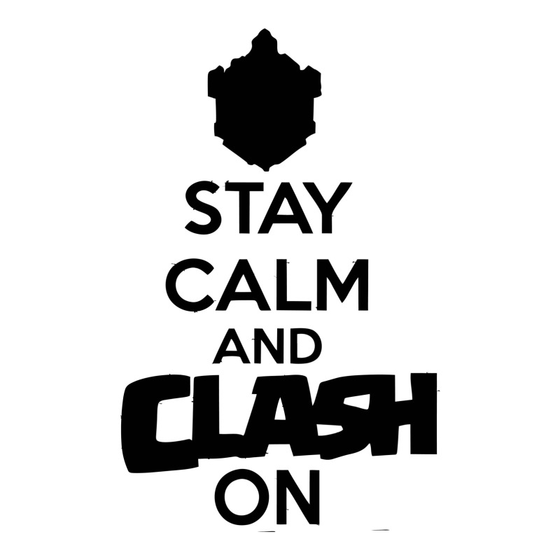 Coc Stay Calm & Clash On V-neck Tee | Artistshot